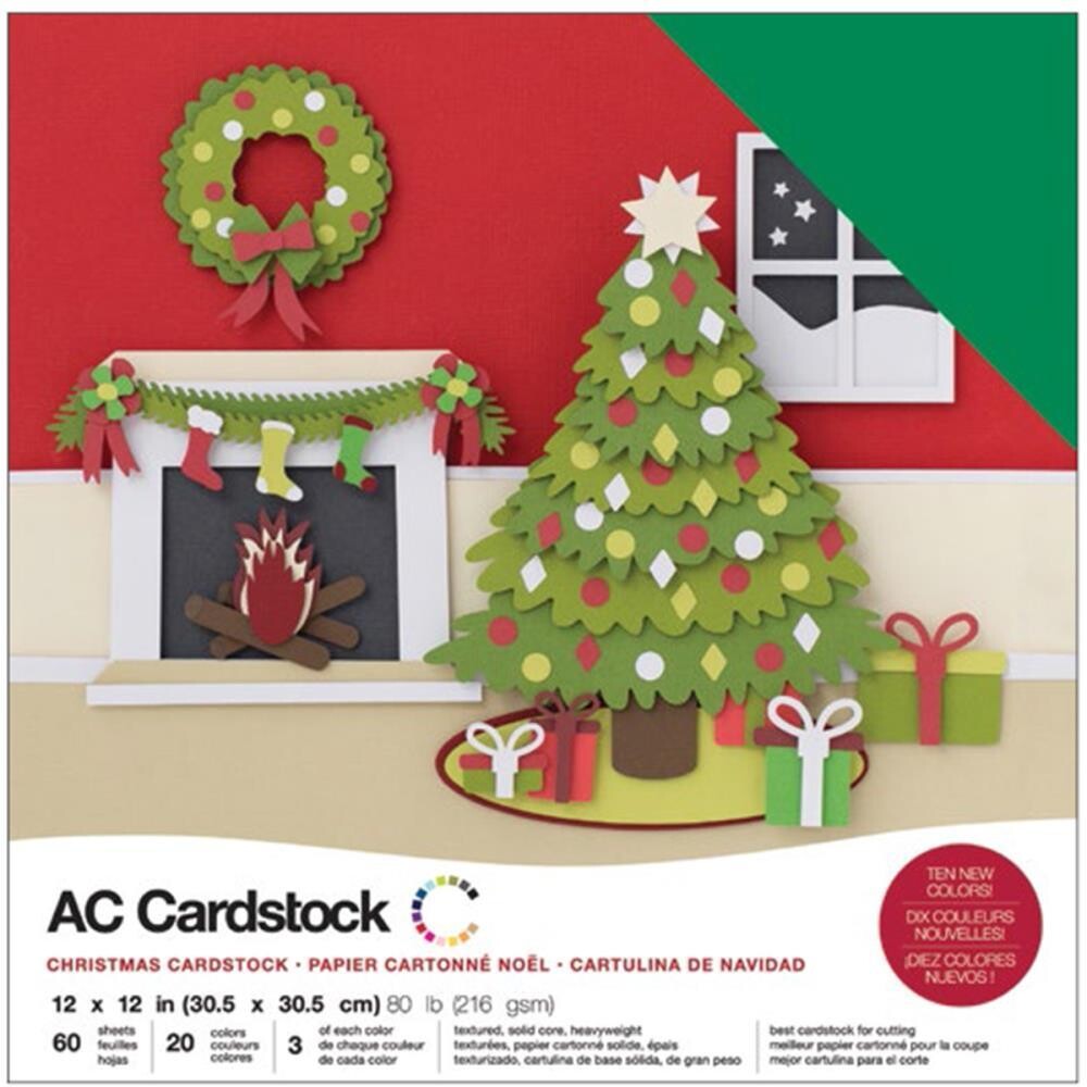 American Crafts - 12&quot;x12&quot; Cardstock - Christmas