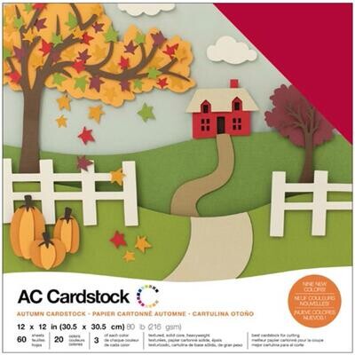 American Crafts - 12&quot;x12&quot; Cardstock - Autumn