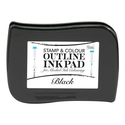Couture Creations - Outline Ink Pad for Alcohol Ink Colouring - Black