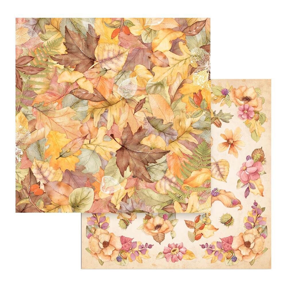 Stamperia - Woodland - 12&quot; x 12&quot; Double-sided Paper - Leaves