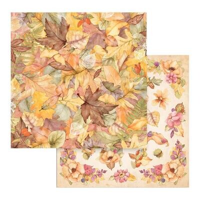 Stamperia - Woodland - 12&quot; x 12&quot; Double-sided Paper - Leaves