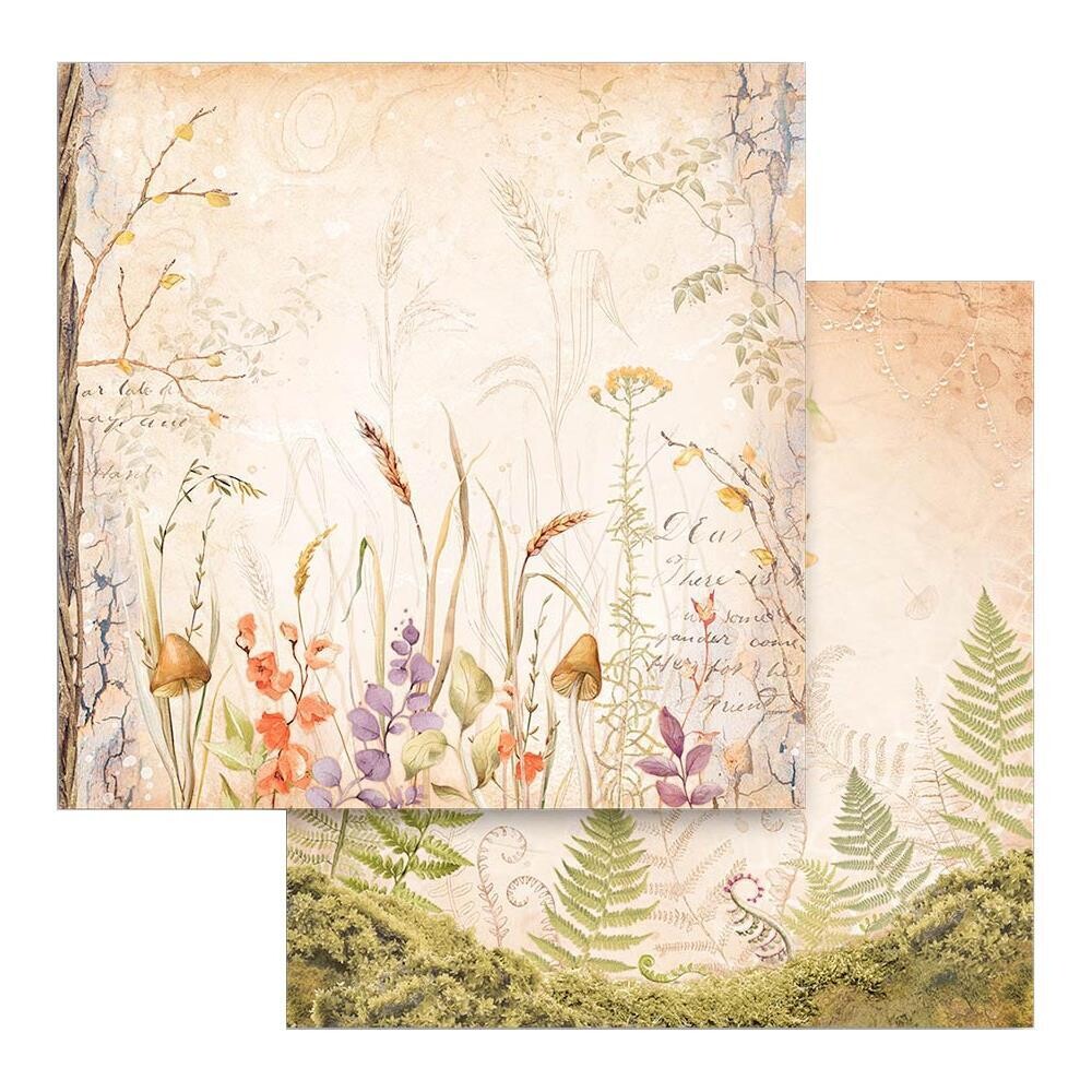Stamperia - Woodland - 12&quot; x 12&quot; Double-sided Paper - Grassland