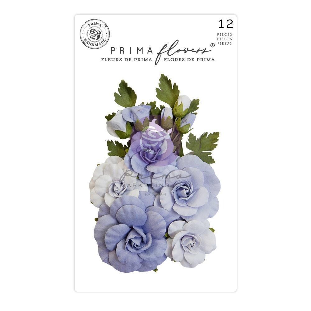 Prima Marketing - Mulberry Paper Flowers - Sweet Blue
