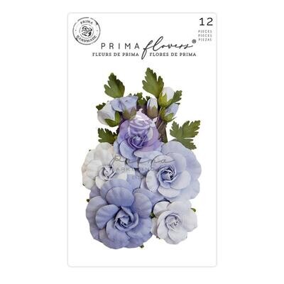Prima Marketing - Mulberry Paper Flowers - Sweet Blue