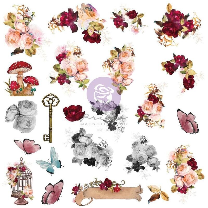 Prima Marketing - Lost in Wonderland - Vellum Die Cuts