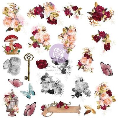 Prima Marketing - Lost in Wonderland - Vellum Die Cuts