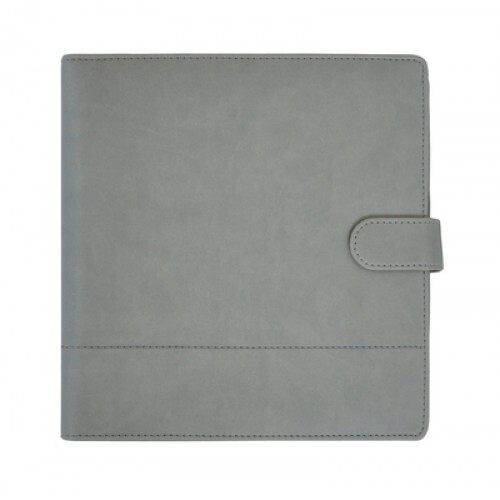 Kaisercraft - Planner - Grey Leather - Stitched