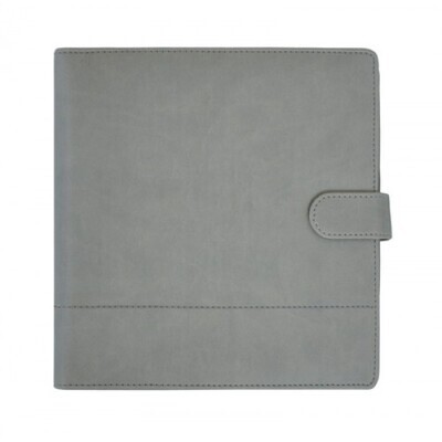 Kaisercraft - Planner - Grey Leather - Stitched