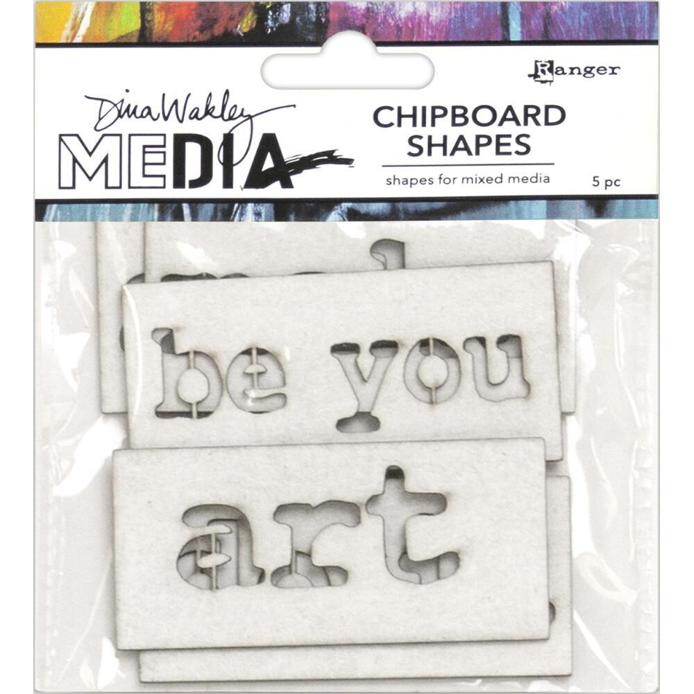 Ranger - Dina Wakley Media - Chipboard Shapes - Words