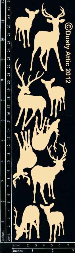 Dusty Attic - Chipboard - Deer