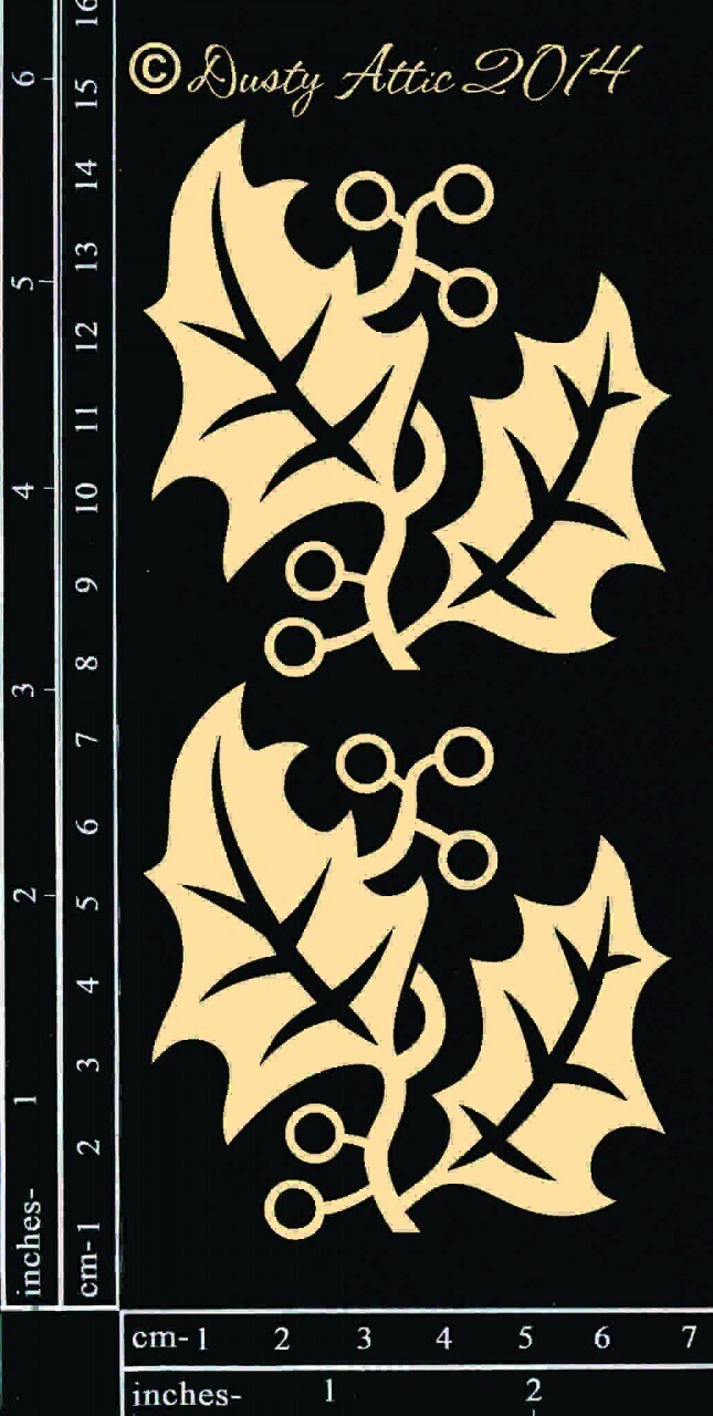 Dusty Attic - Chipboard - Holly #1