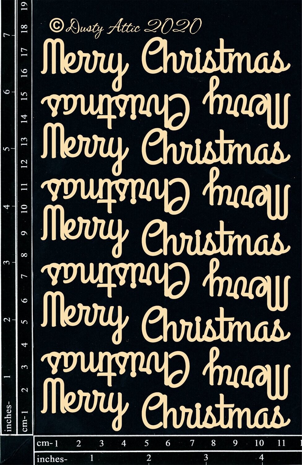Dusty Attic - Chipboard - Mini Merry Christmas #2