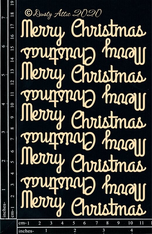 Dusty Attic - Chipboard - Mini Merry Christmas #2