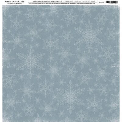 American Crafts - 12&quot;x12&quot; Single-sided paper - Snowflakes