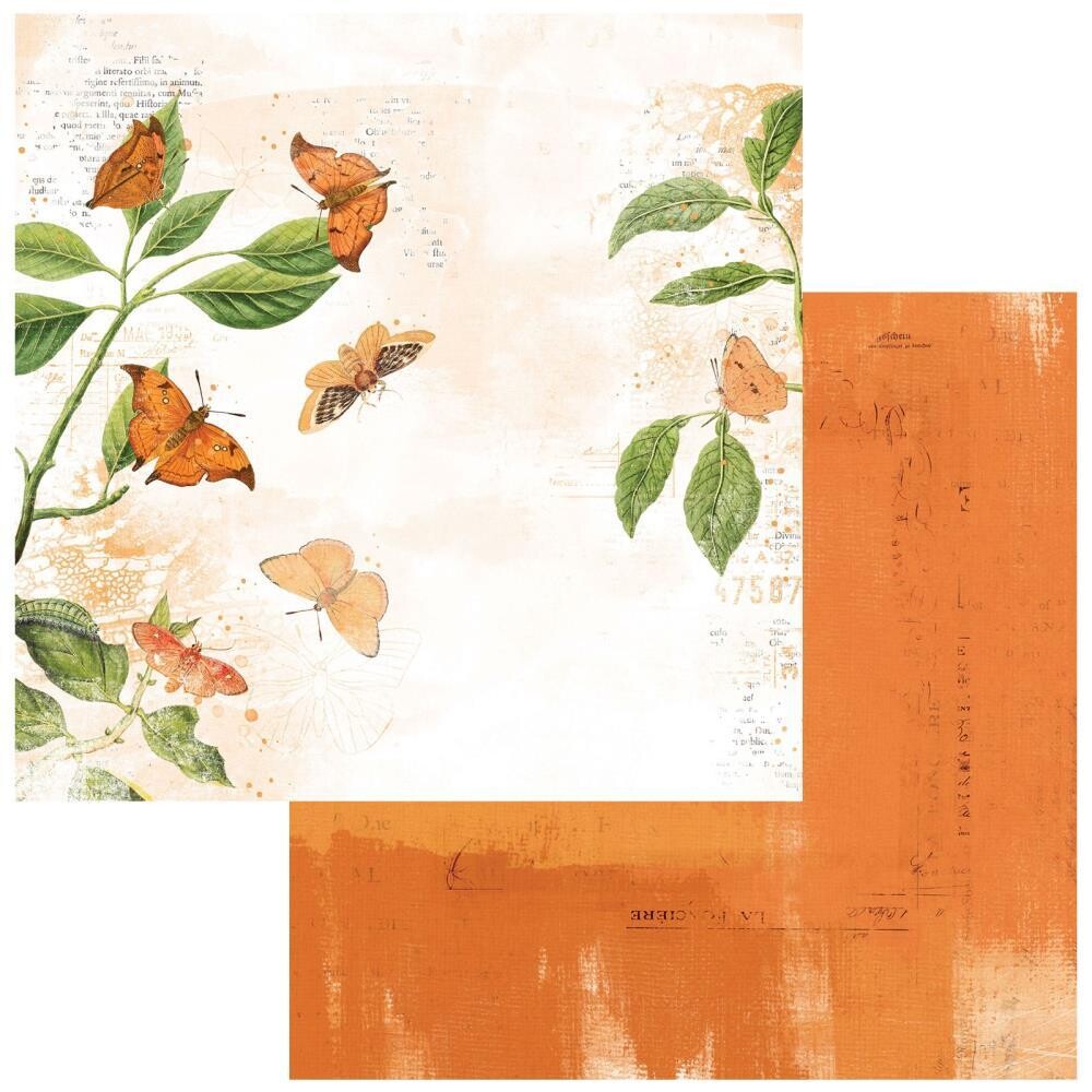 49 and Market - Peach - 12&quot;x12&quot; Double-sided paper - 4
