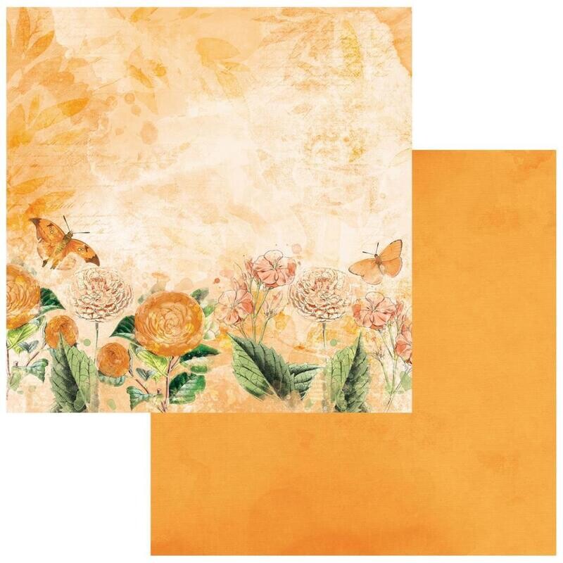 49 and Market - Peach - 12"x12" Double-sided paper - 2