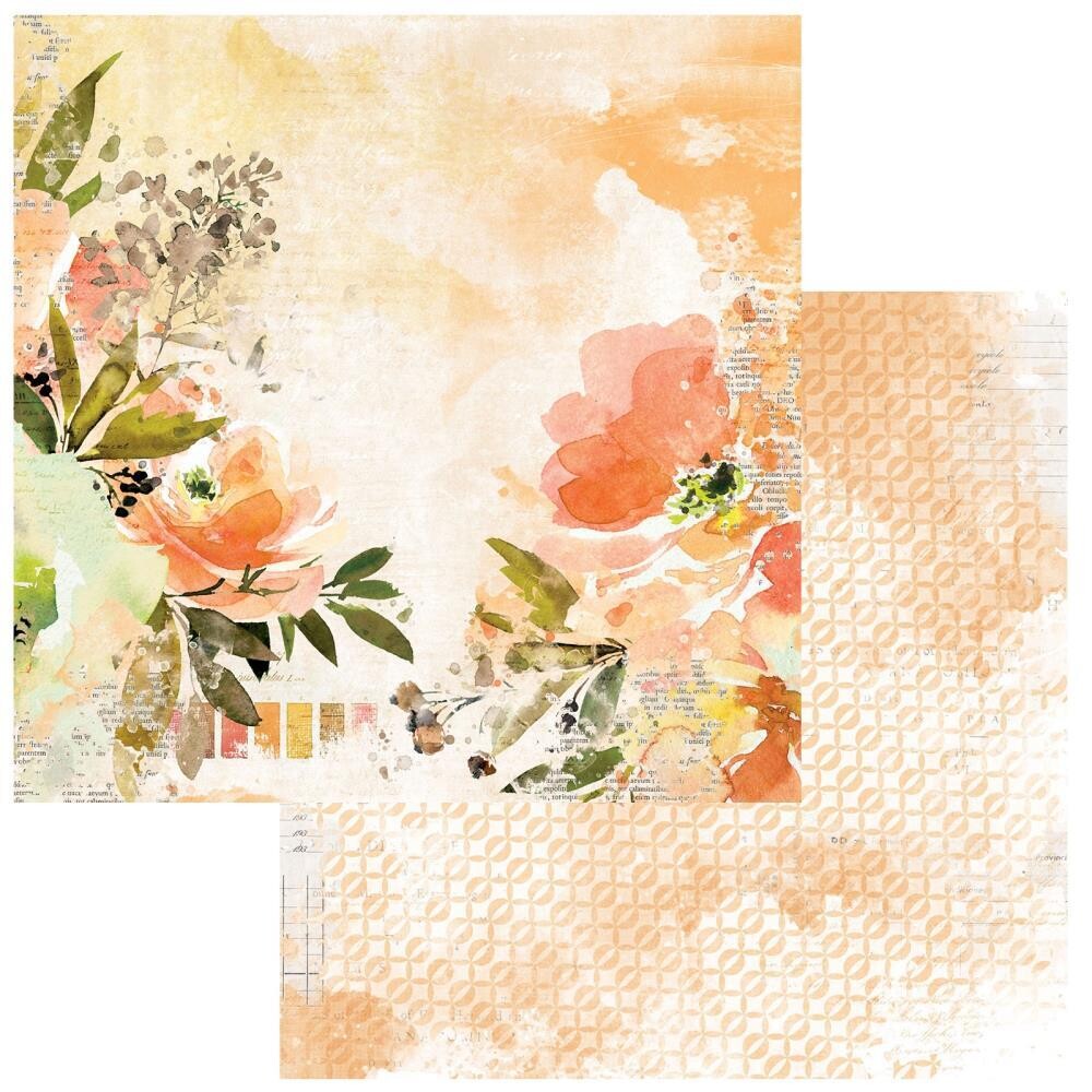 49 and Market - Peach - 12&quot;x12&quot; Double-sided paper - 3