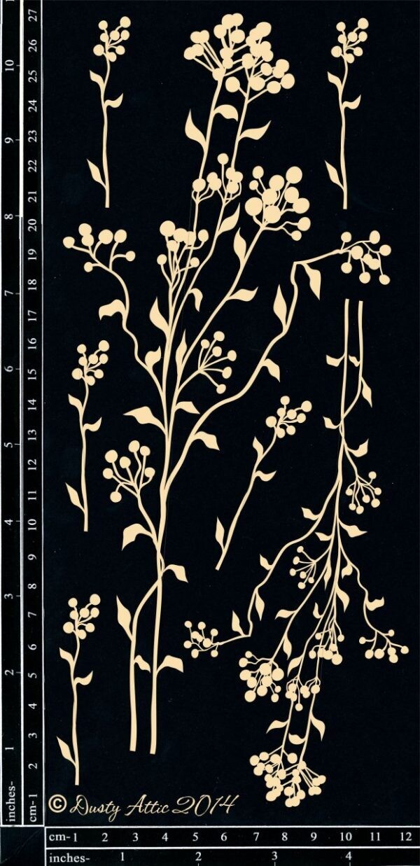 Dusty Attic - Chipboard - Wildflowers #3