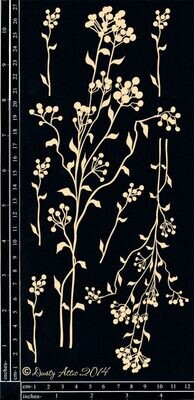 Dusty Attic - Chipboard - Wildflowers #3
