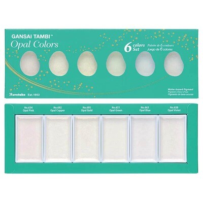 Kuretake Gansai Tambi - Watercolours - Opal Colours