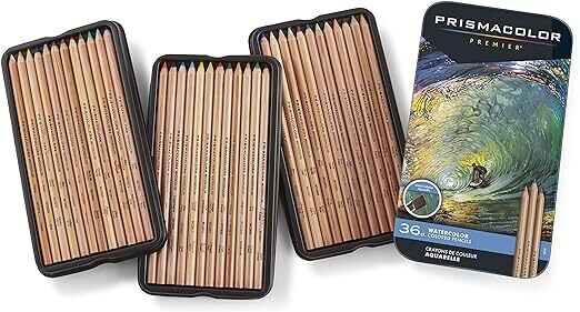 Prismacolor - Watercolour Pencils – Set of 36