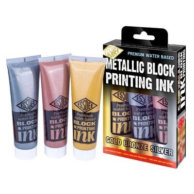 Essdee - Metallic Block Printing Ink - 3pk