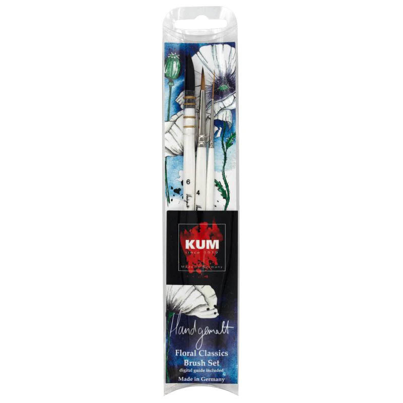 KUM - Watercolour Brush Set - Floral Classic