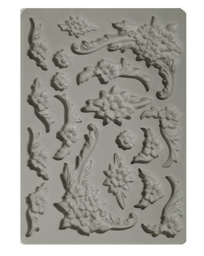 Stamperia - Precious - Silicone Mould - Flower Corners