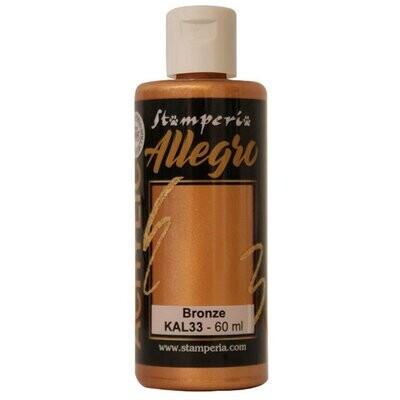 Stamperia - Allegro Acrylic Paint - 60ml - Bronze Metallic