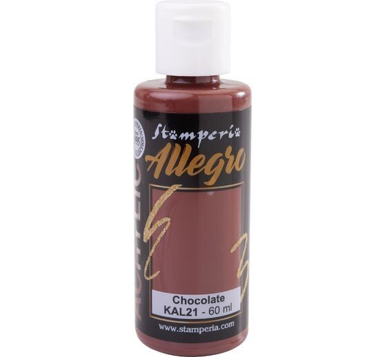 Stamperia - Allegro Acrylic Paint - 60ml - Chocolate