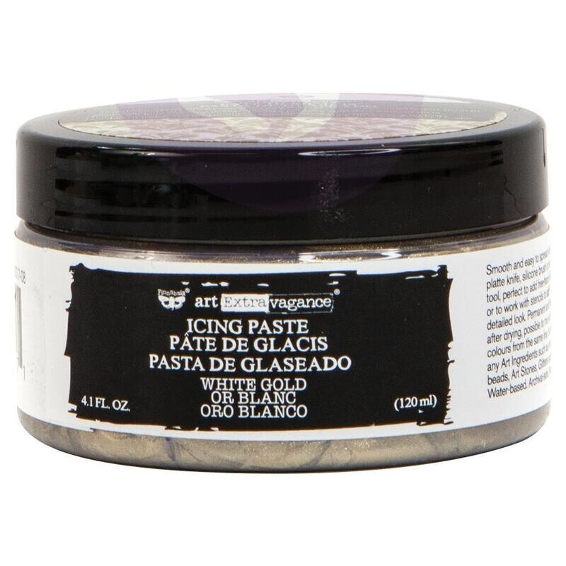 Prima Marketing - Finnabair Art Extravagance - Icing Paste - White Gold