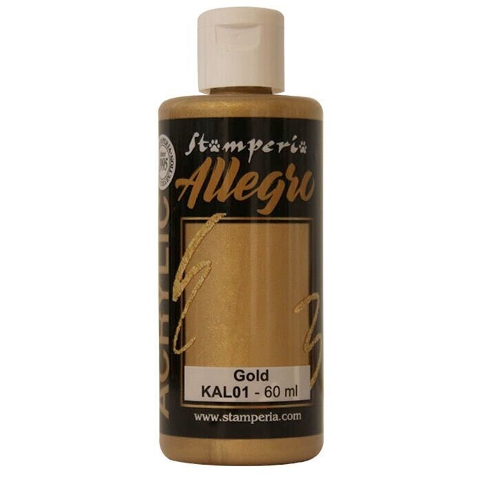Stamperia - Allegro Acrylic Paint - 60ml - Gold