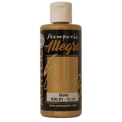 Stamperia - Allegro Acrylic Paint - 60ml - Gold