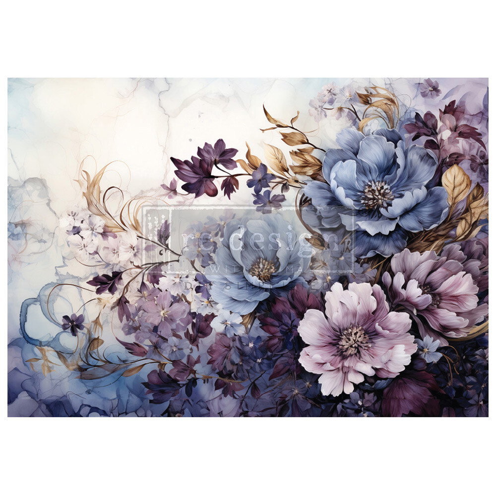 Prima Marketing - Re-Design - A1 Decoupage Fiber Paper - Serene Shadows