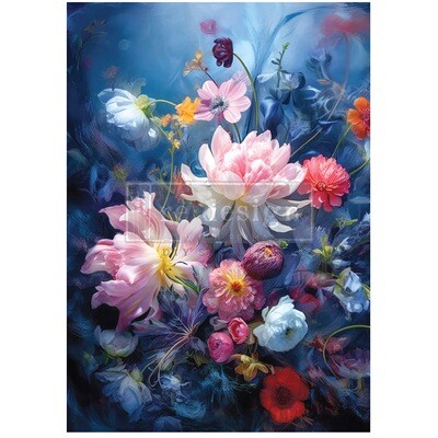 Prima Marketing - Re-Design - A1 Decoupage Fiber Paper - Enchanted Garden