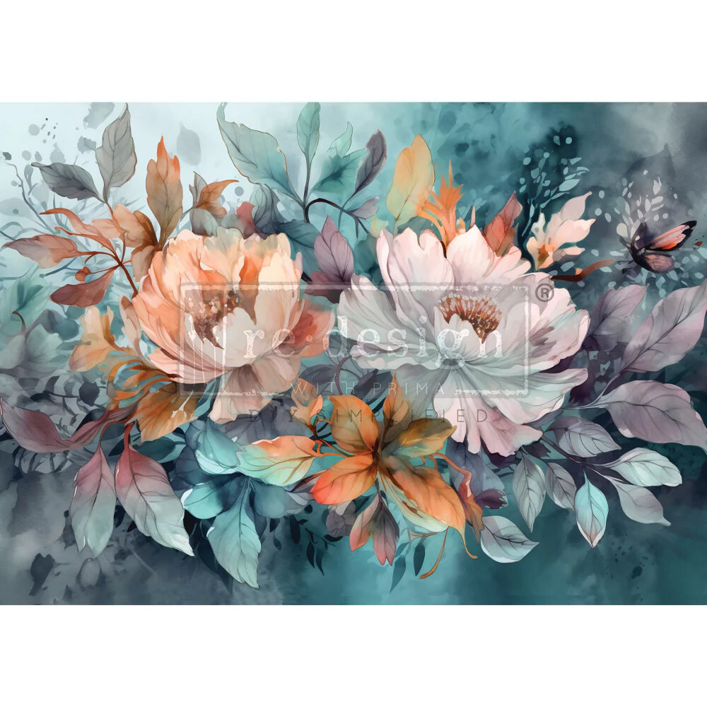 Prima Marketing - Re-Design - A1 Decoupage Fiber Paper - Floral Dream