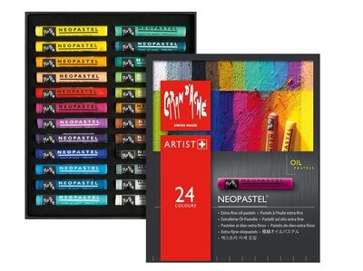 Caran d’Ache - Oil Pastels - Box of 24 NEOPASTEL®