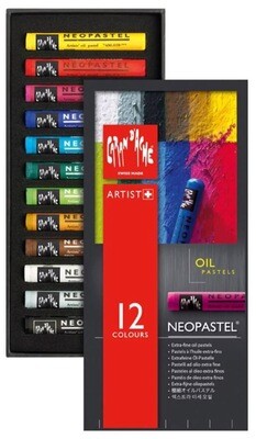 Caran d’Ache - Oil Pastels - Box of 12 NEOPASTEL®