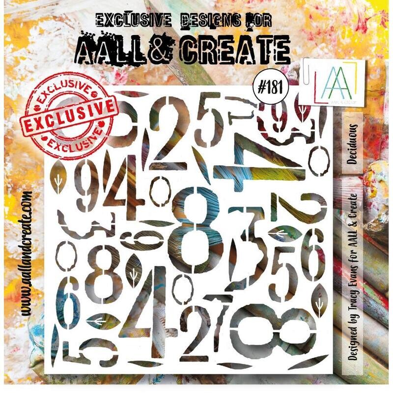 AALL &amp; Create - 6&quot;×6&quot; Stencil - Deciduous - #181
