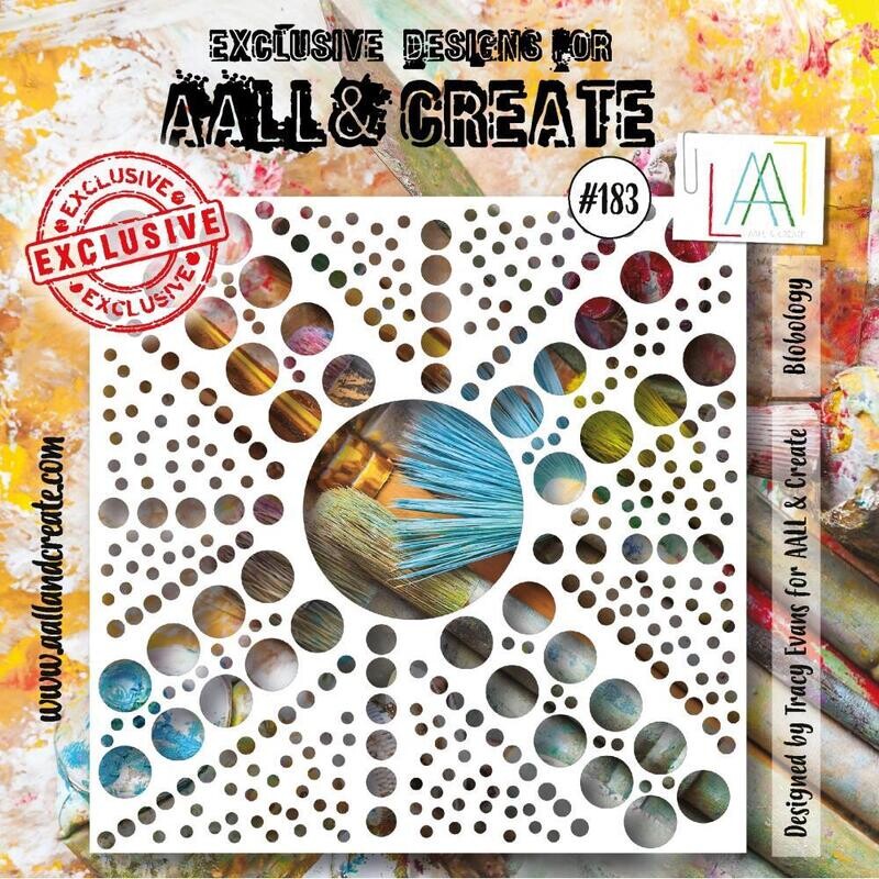 AALL &amp; Create - 6&quot;×6&quot; Stencil - Blobology - #183