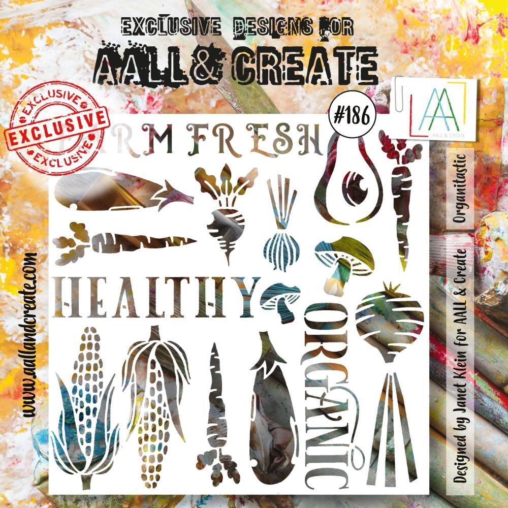 AALL &amp; Create - 6&quot;×6&quot; Stencil - Organitastic - #186
