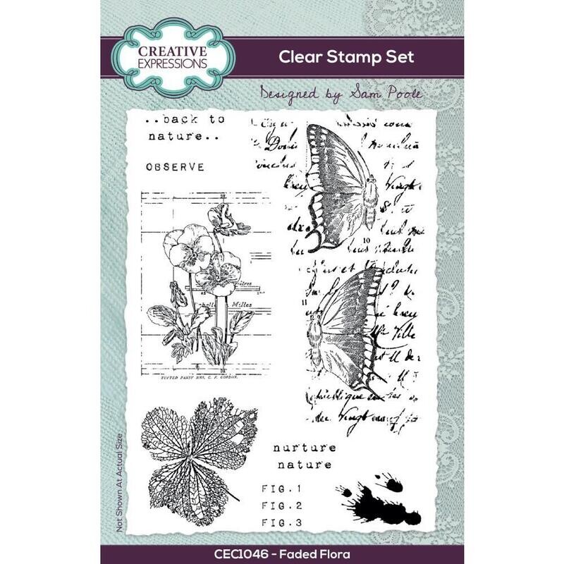 Creative Expressions - Clear Stamp Set - Faded Floral