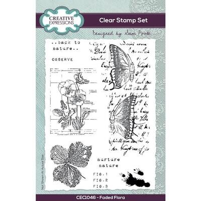 Creative Expressions - Clear Stamp Set - Faded Floral