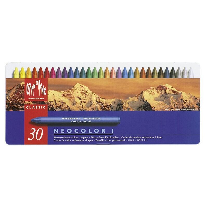 Caran d'Ache - Neo Colour I - Wax Oil Crayon - Set of 30