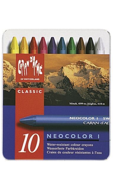 Caran d&#39;Ache - Neo Colour I  - Wax Oil Crayon - Set 10