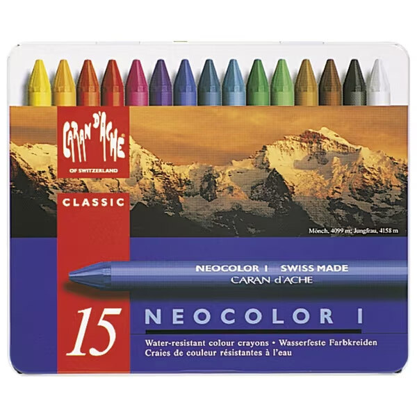 Caran d&#39;Ache - Neo Colour I - Wax Oil Crayon - Set of 15