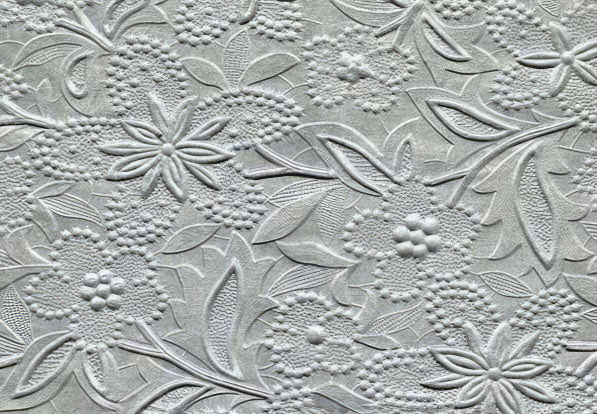 A4 Embossed Bloom Papers - 150gm - Silver