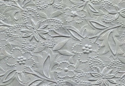 A4 Embossed Bloom Papers - 150gm - Silver
