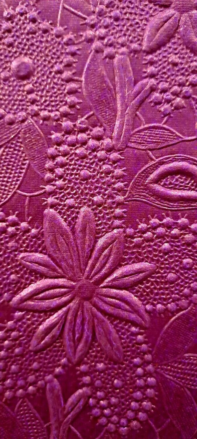 A4 Embossed Bloom Papers - 150gm - Plum
