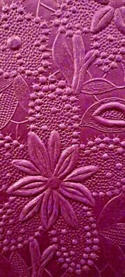 A4 Embossed Bloom Papers - 150gm - Plum